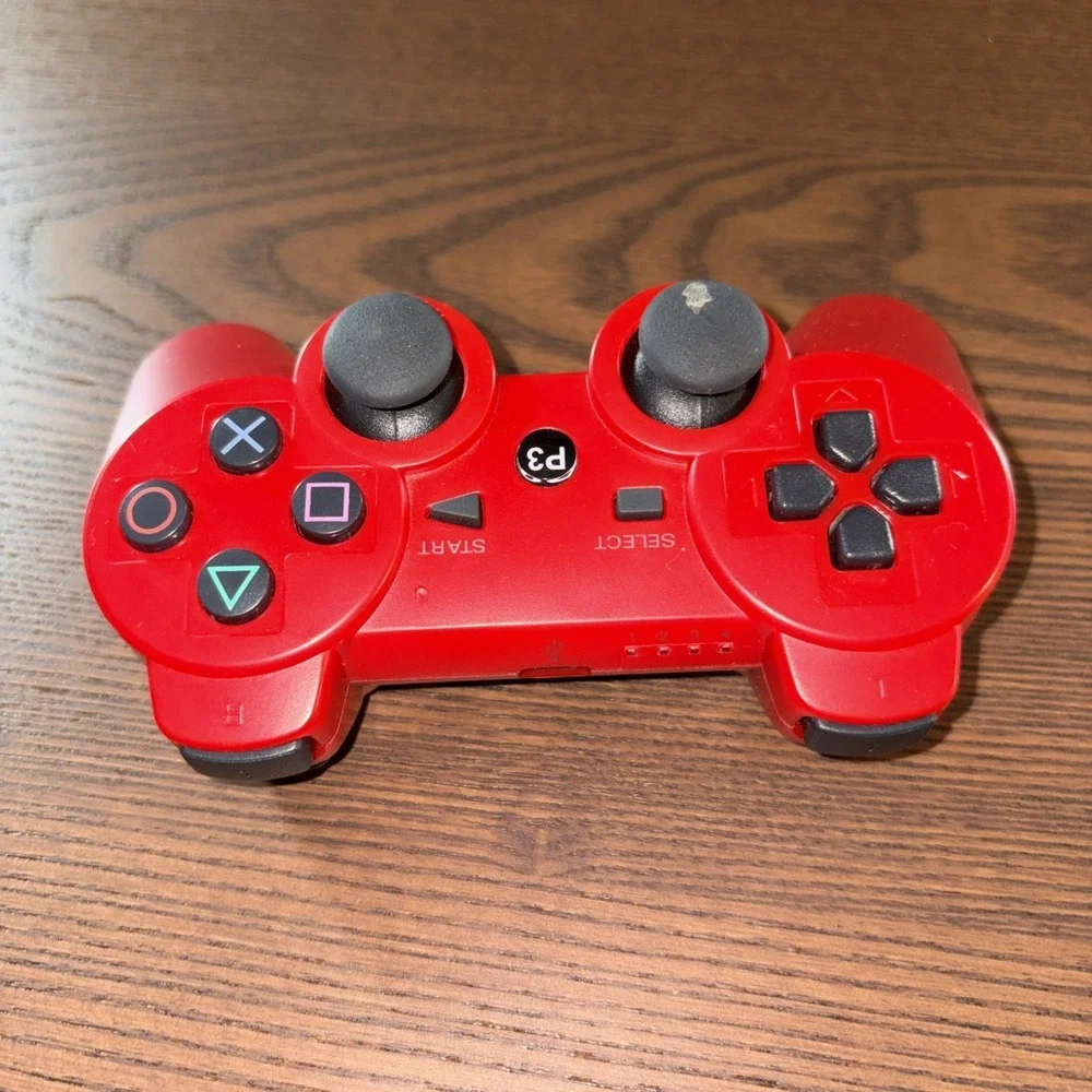 Sony PlayStation PS3 Red DualShock 3‎ Controller CECHZC2U A1 Wireless OEM TESTED